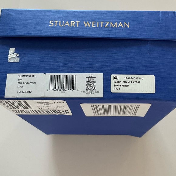 NWT Stuart Weitzman Summer Wedge - Denim - Picture 4 of 4